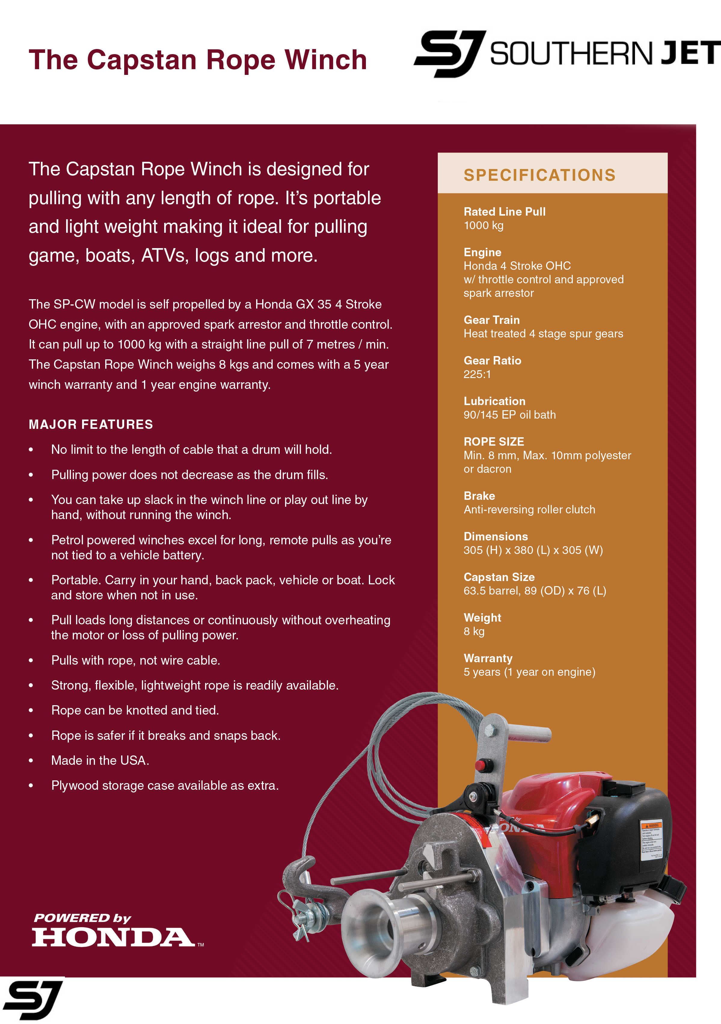 WINCH 1000KG SIMPSON